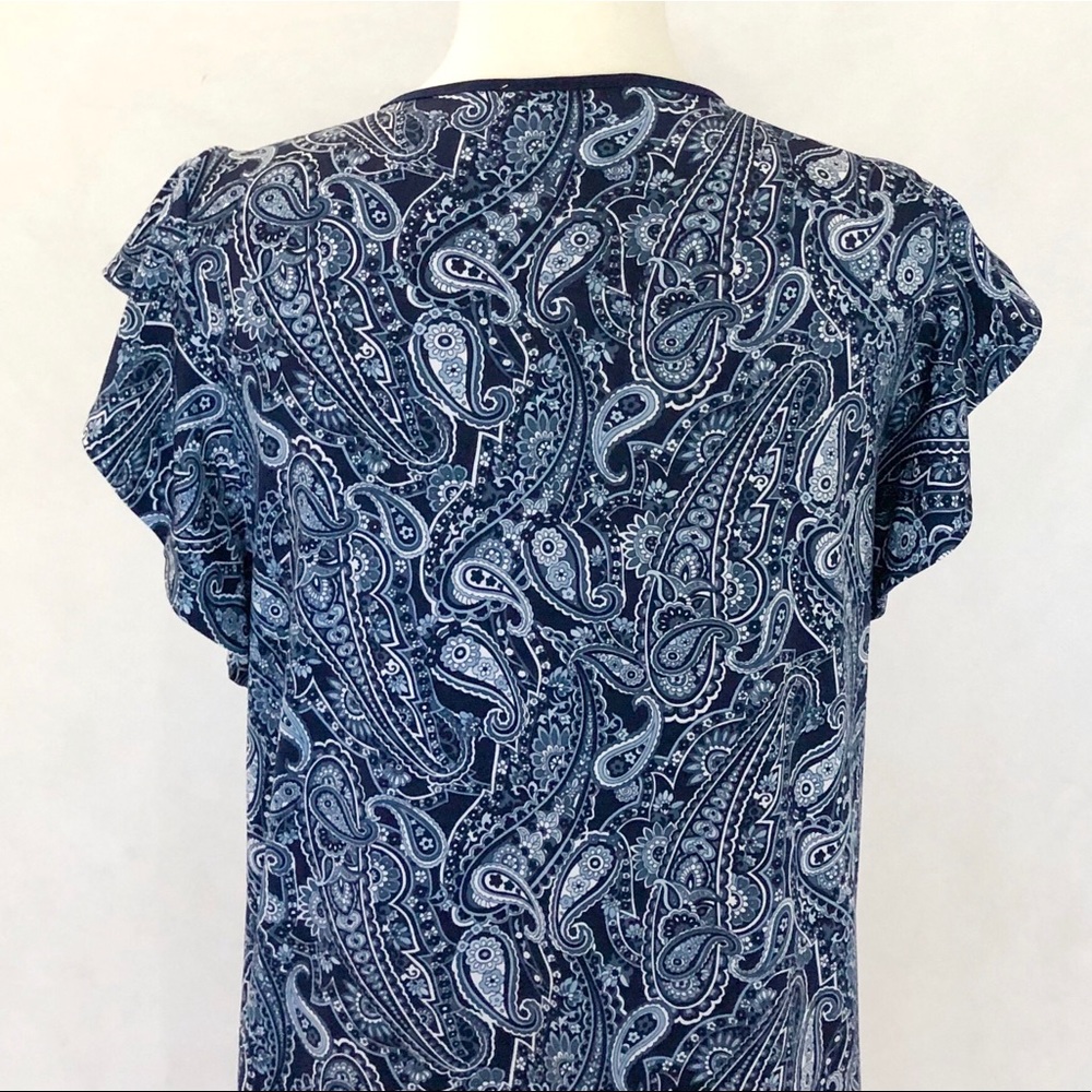 Michael Michael Kors Navy Paisley Pattern Dress - Picture 5 of 8